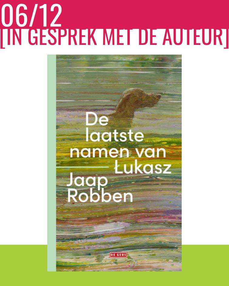 6 december - Jaap Robben bij Boekhandel Salvator & De Zondvloed